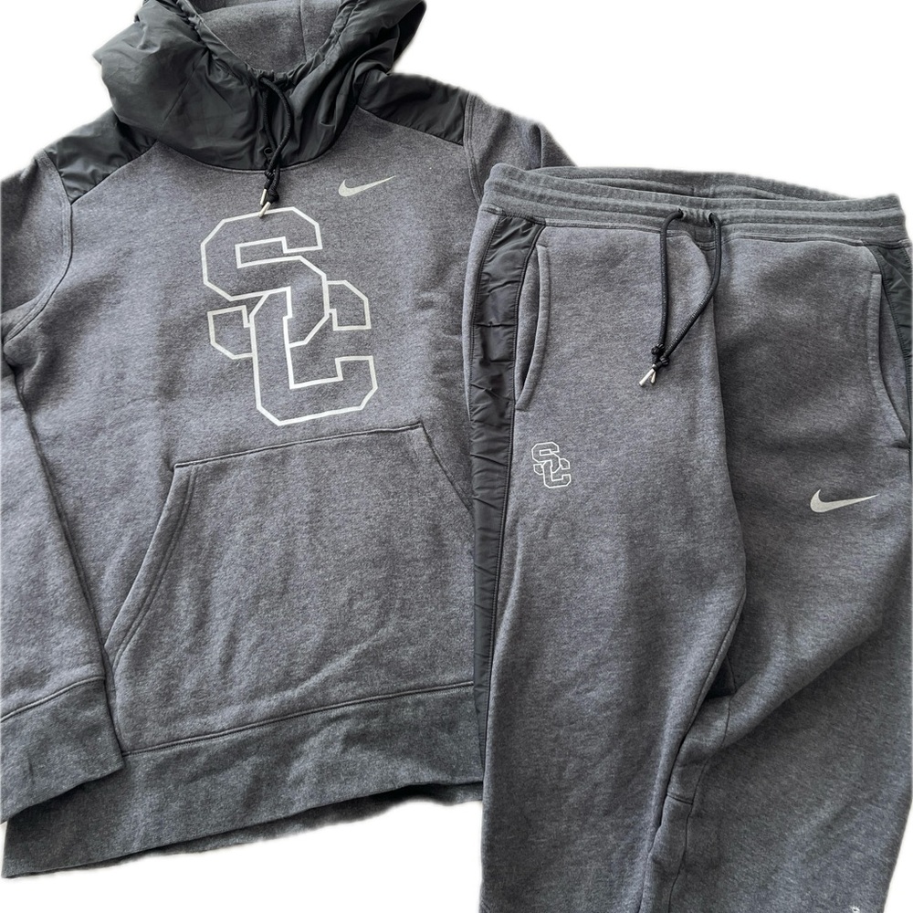 Nike USC Charcoal Grey Hoodie and Joggers Set Size Medium